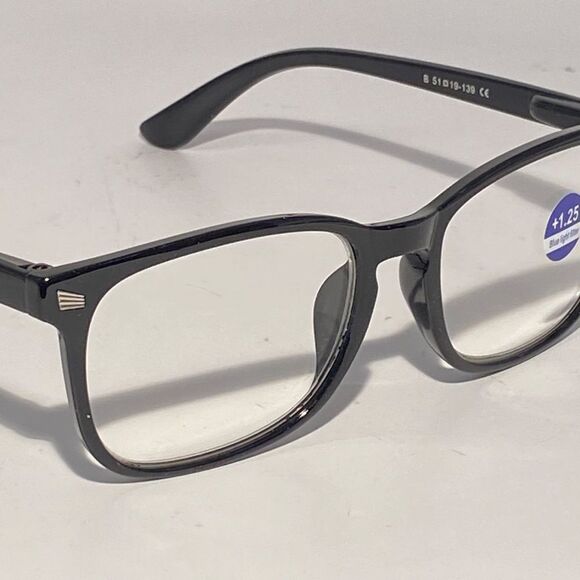 1480 Colette 1.25 Black Reading Glasses Soft Butterfly Readers NWT - Picture 7 of 9